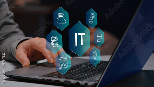  IT information technology concept, computer systems 