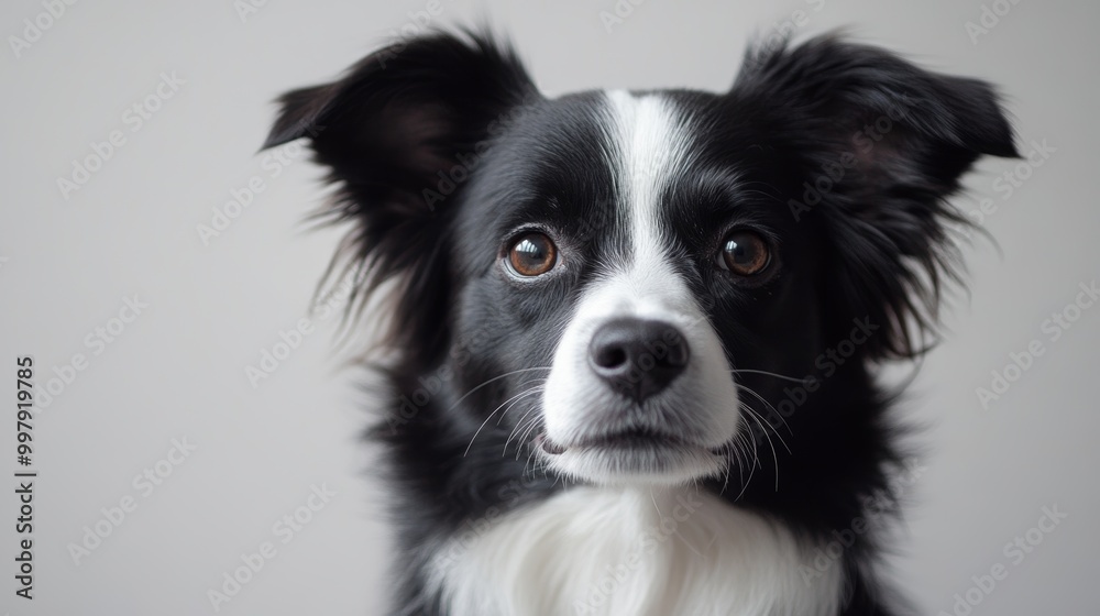 A captivating portrait of a lovable canine against a clean and isolated backdrop, showcasing its adorable features in sharp focus. A captivating portrait of a lovable canine against a clean and isolated backdrop, showcasing its adorable features in sharp focus.