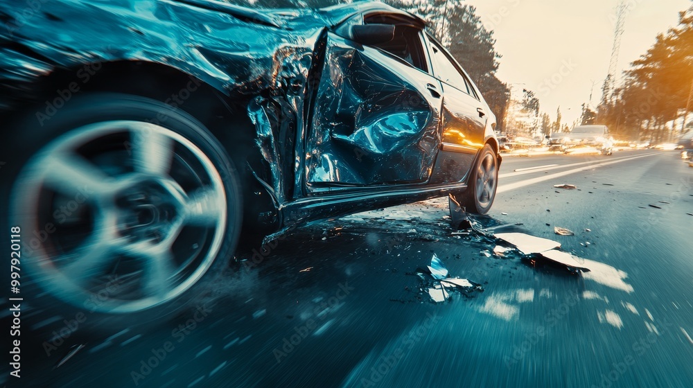 A car accident on a busy road resulted in vehicle damage and injuries, leading to insurance claims and repair needs. A car accident on a busy road resulted in vehicle damage and injuries, leading to insurance claims and repair needs.