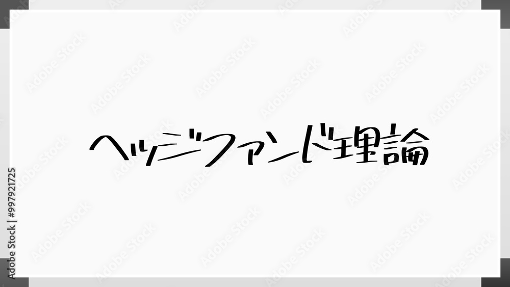 ヘッジファンド理論 のホワイトボード風イラスト ヘッジファンド理論 のホワイトボード風イラスト