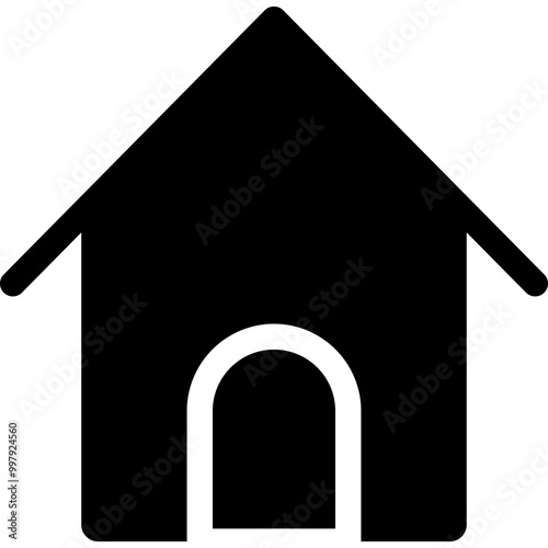 Home Building Simple Solid Icon