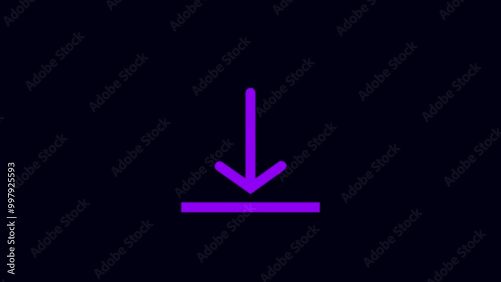 Downloading icon, loading and processing animation. Animated icon of the download symbol. Downloading icon, loading and processing animation. Animated icon of the download symbol.