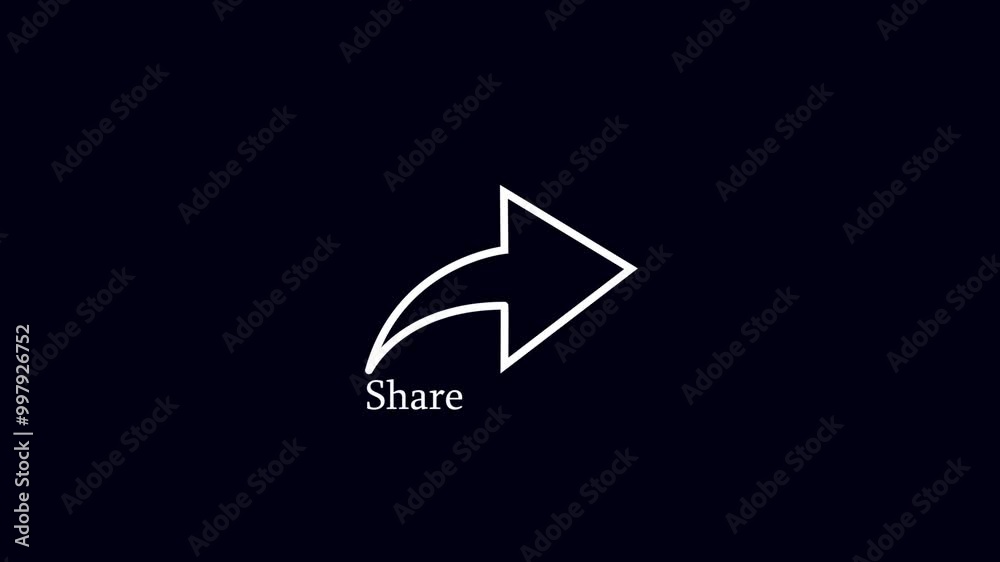 Share icon animation. Share, sharing, communication pictogram, social media, connection, network. Share icon animation. Share, sharing, communication pictogram, social media, connection, network.