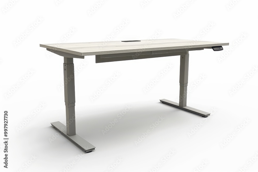 A white desk with a black keyboard and a black mouse A white desk with a black keyboard and a black mouse