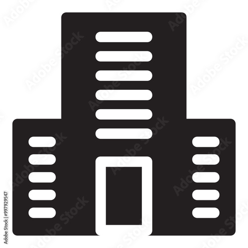 Building Company Simple Solid Icon
