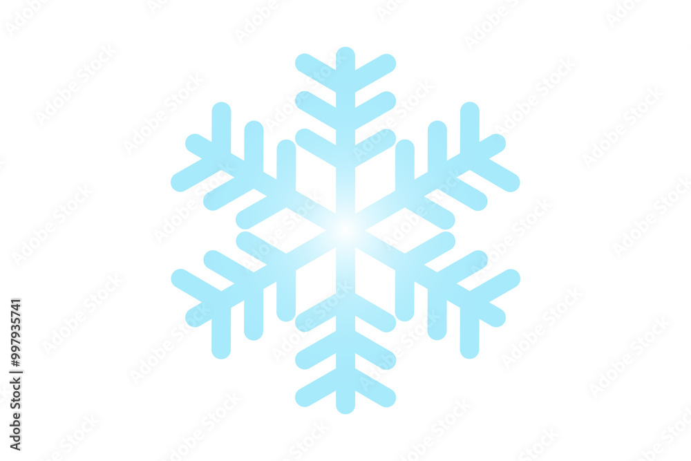 雪の結晶　イラスト　透過