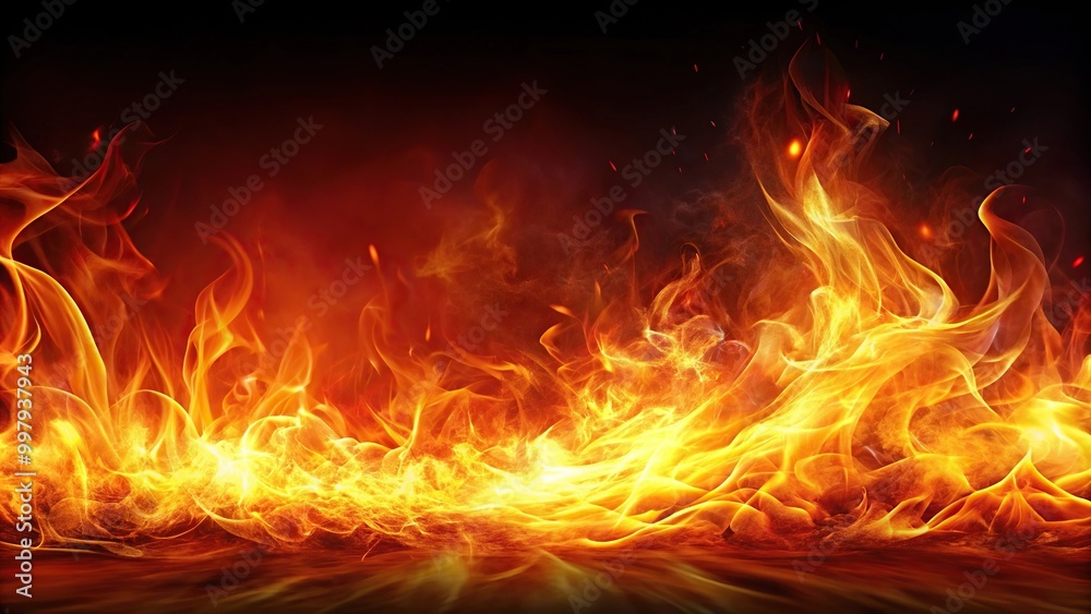 Fiery abstract background with light trails Fiery abstract background with light trails