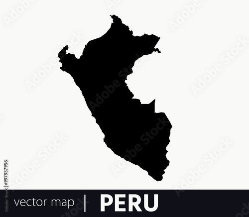 High Detailed Vector Map - Peru