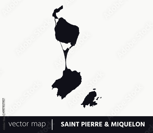 High Detailed Vector Map - Saint Pierre and Miquelon	