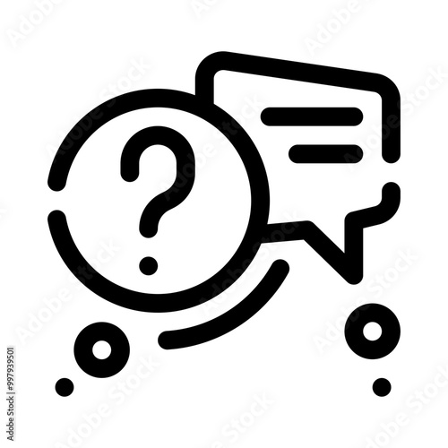 Question Mark line icon
