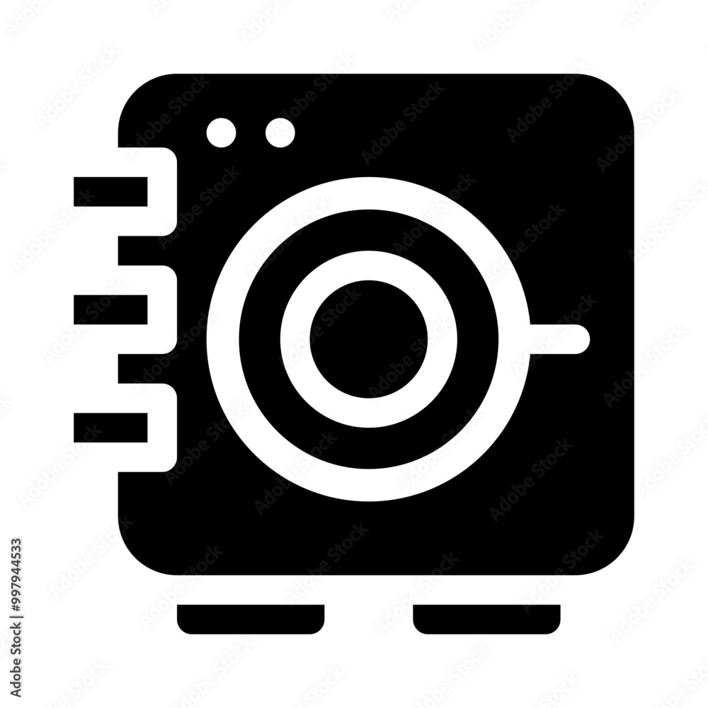 Safe Deposit Box glyph icon
