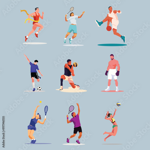 Sport Athlete Illustration