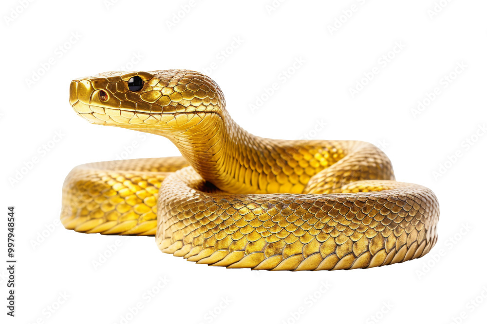 Obraz premium snake reptile isolated on white