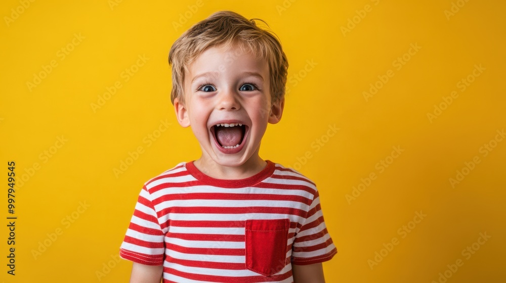 The Happy Boy Smiling Brightly