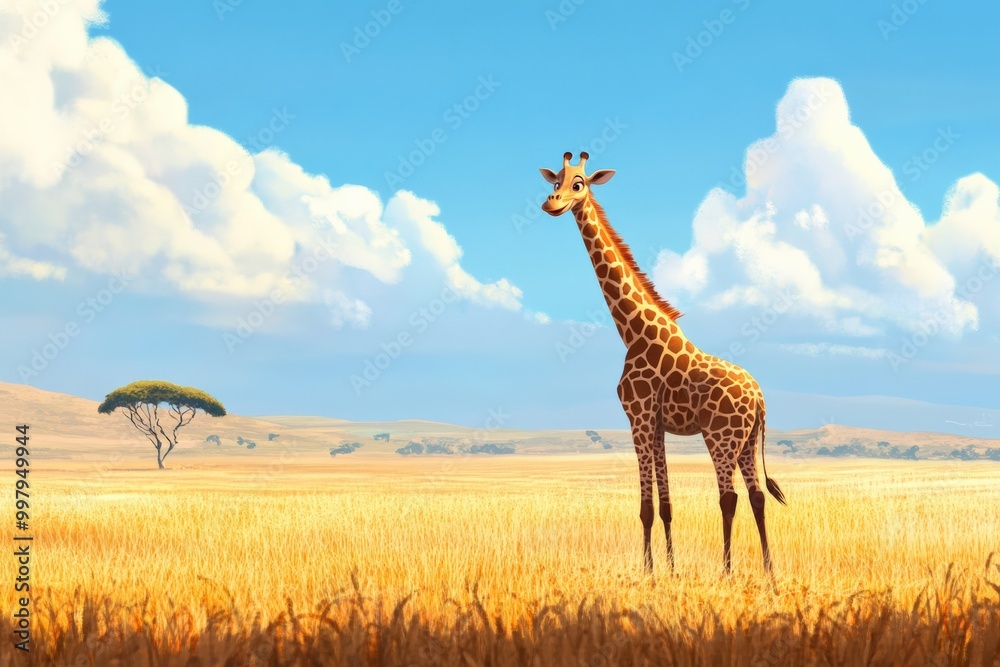 Obraz premium Giraffe in the wild