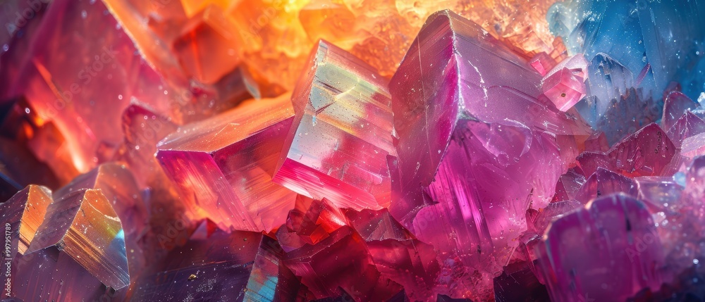 Vibrant Colorful Crystals in Stunning Detail