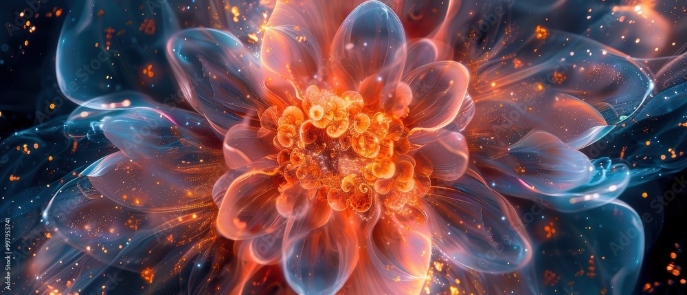 Obraz premium Vibrant Firework Explosion in Dark Background