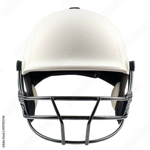 Cricket helmet isolated on transparent background