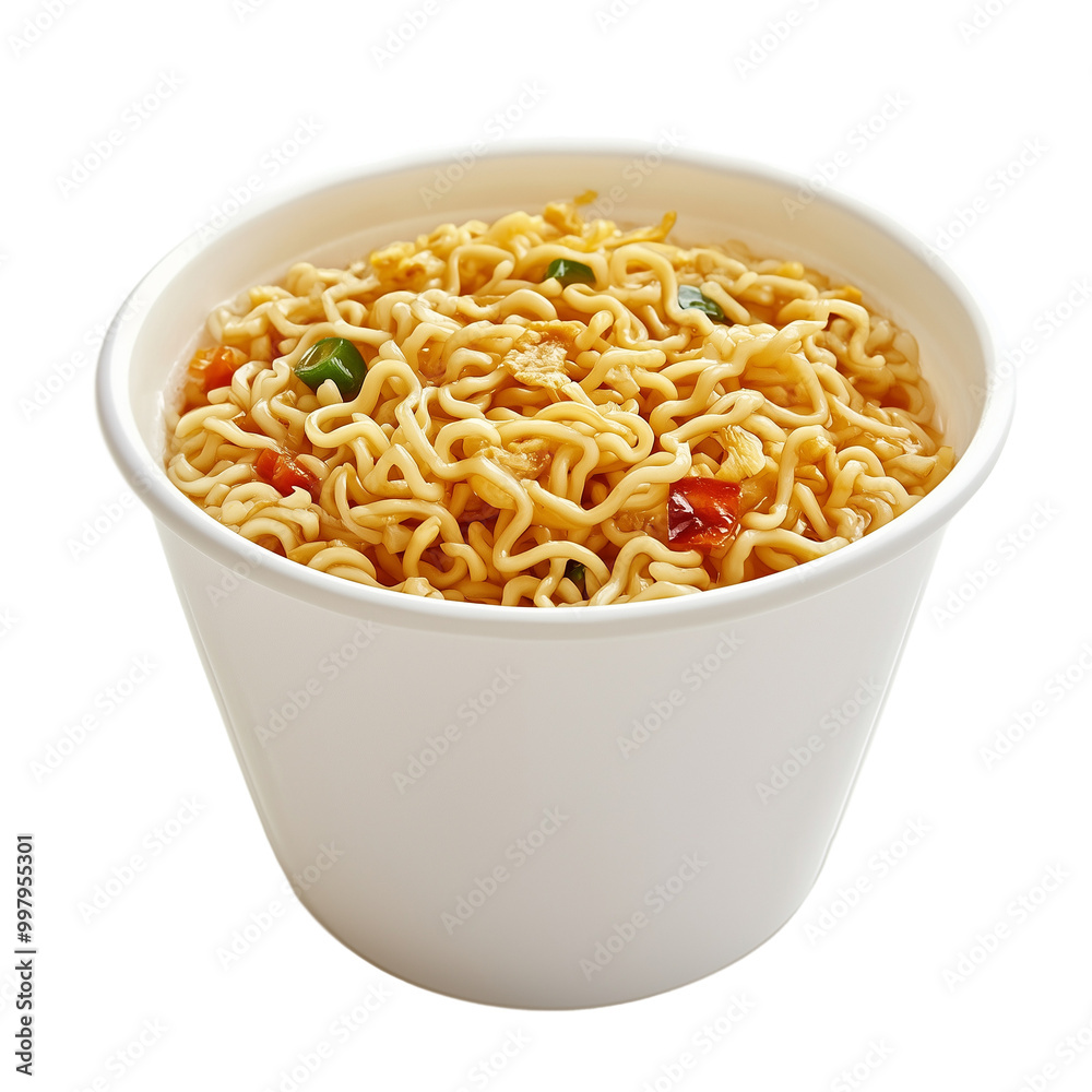 Cup noodles isolated on a transparent background Cup noodles isolated on a transparent background