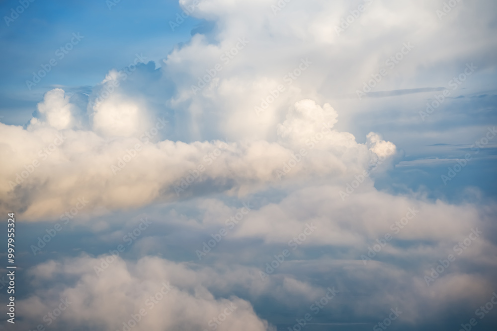 Obraz premium Above the clouds. flight concept.