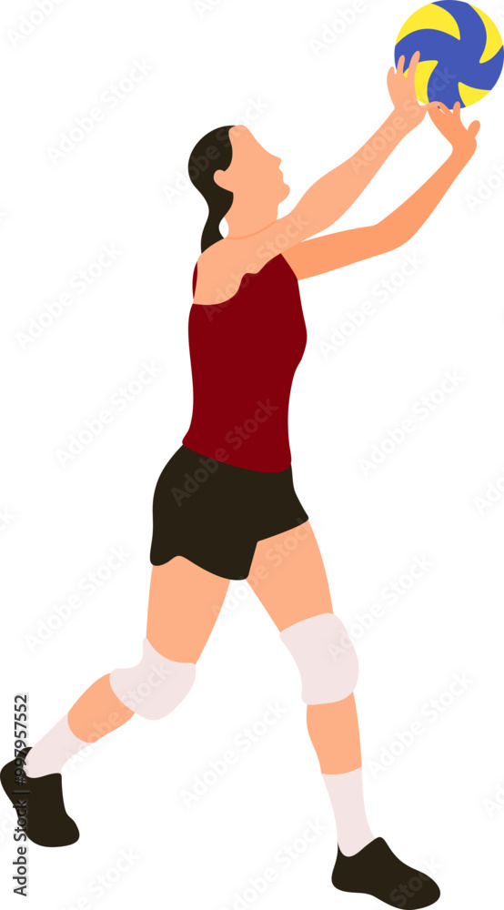 Volleyball Player Illustration Volleyball Player Illustration