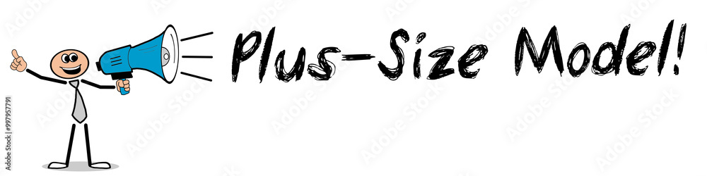 Obraz premium Plus-Size Model!