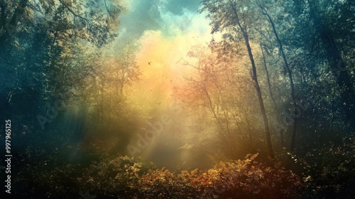 Mystical Forest Sunrise