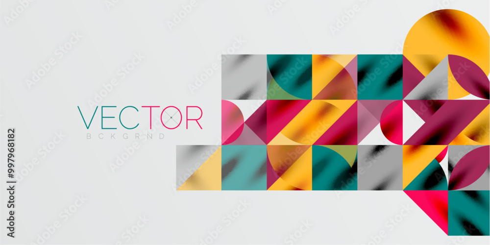 Triangles, round triangles and circles techno art. Vector Illustration For Wallpaper, Banner, Background, Card, Book Illustration, landing page Triangles, round triangles and circles techno art. Vector Illustration For Wallpaper, Banner, Background, Card, Book Illustration, landing page