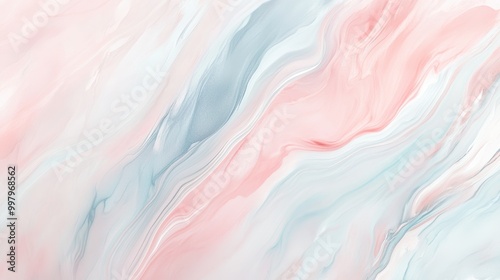 Soft Abstract Marble with Fluid Lines and Gentle Colors
