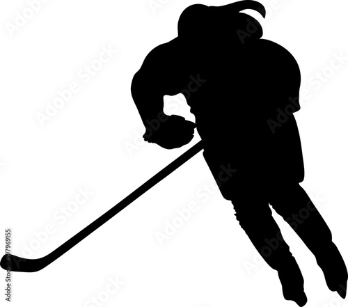 Ice Hokey Player Silhouette