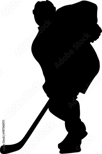 Ice Hokey Player Silhouette