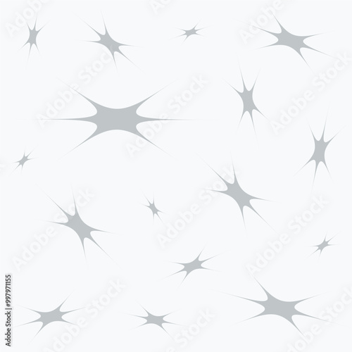 Seamless pattern with torn holes. Simple black and white pattern. Festive pattern with stars. Children's prints on textiles, clothing, wrapping paper.