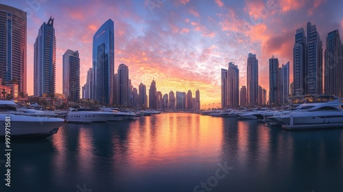 Dubai Marina at Sunset