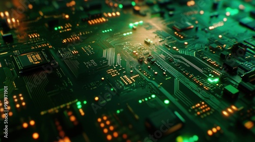 Close-up of a Circuit Board