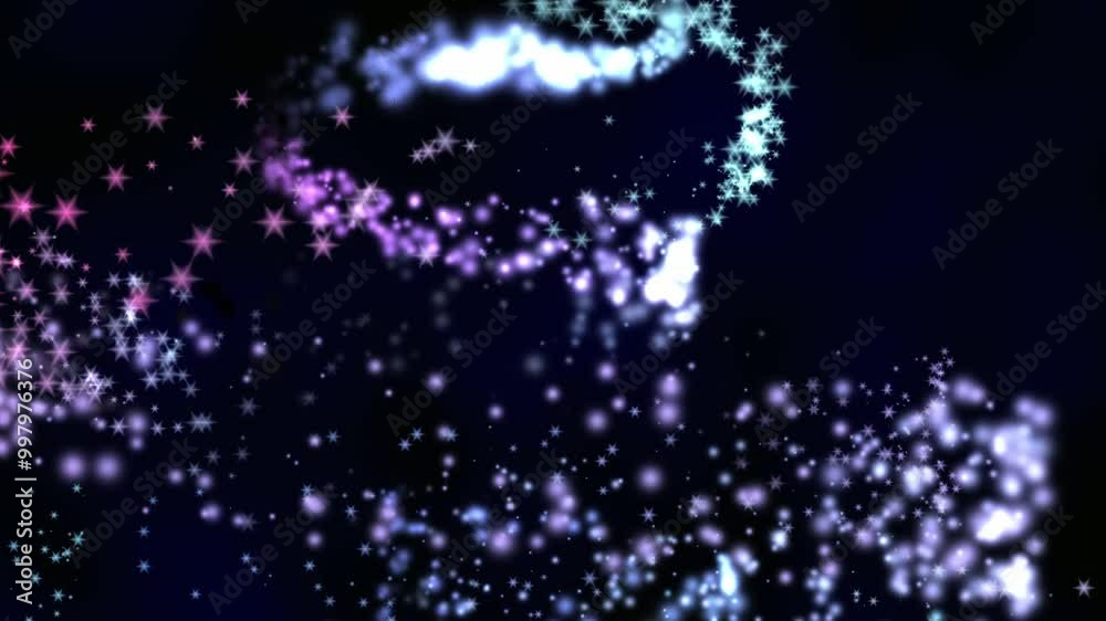 Abstract Fantasy Background Shiny Particles Dust And Energy Flow Loop Abstract Fantasy Background Shiny Particles Dust And Energy Flow Loop