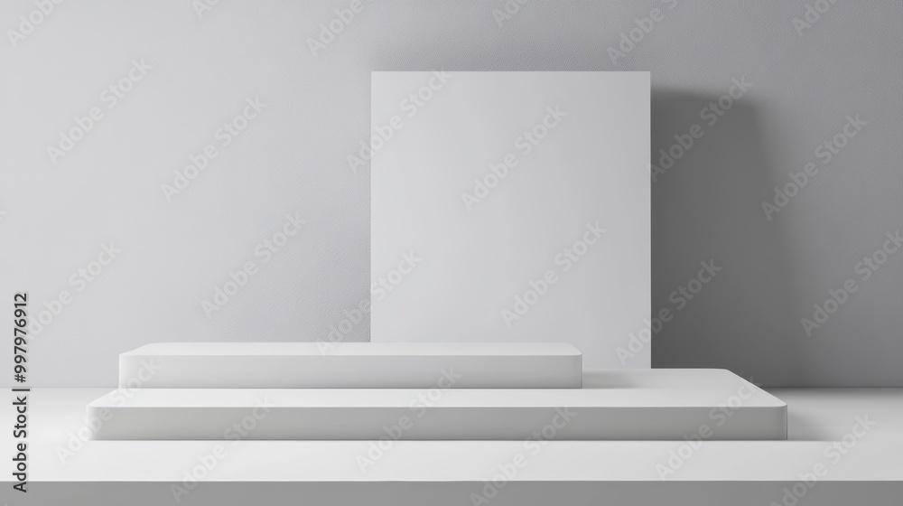 Minimalist Geometric Podium for Display and Presentation Minimalist Geometric Podium for Display and Presentation