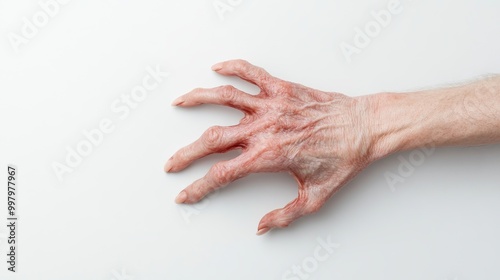 scary monster hand closeup, halloween character on