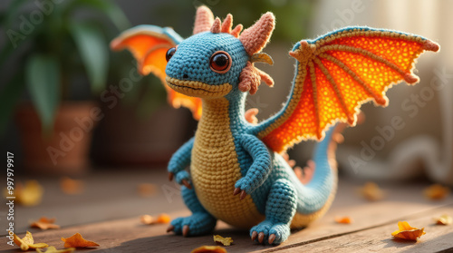 Adorable Handcrafted Crochet Dragon – Perfect Handmade Toy for Kids, Fantasy Decor, or Gifts | Amigurumi Dragon Crafts