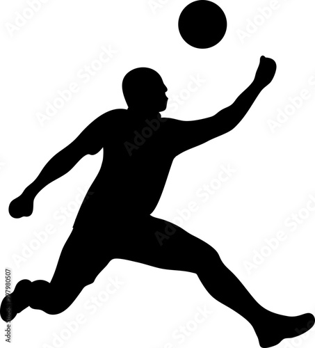 People Playing Soccer Silhouette