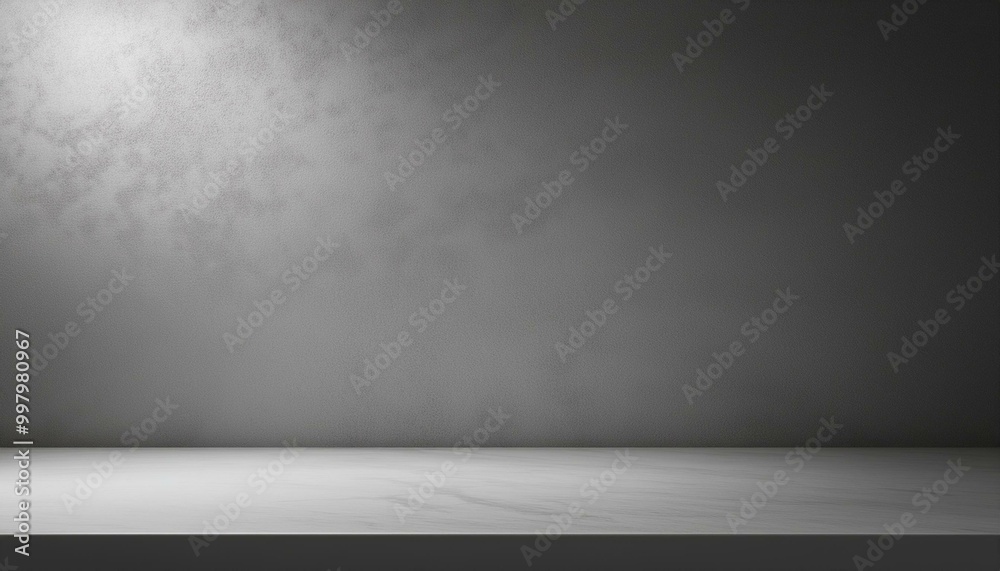 Studio with podium for product presentation. Empty floor and white wall with stand. 3D room with gradient background. Countertop with concrete or marble texture
Studio with podium for product presentation. Empty floor and white wall with stand. 3D room with gradient background. Countertop with concrete or marble texture
