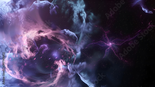 Space Battle Map for Sci-Fi DnD, Top-Down Tabletop Role-Playing Game Map, Futuristic Adventure Background for RPGs, Virtual Tabletop Asset for Space Combat Scenarios, High-Resolution Sci-Fi Space 