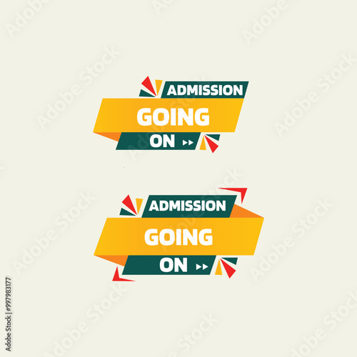 Admission going on Fully Editable Vector