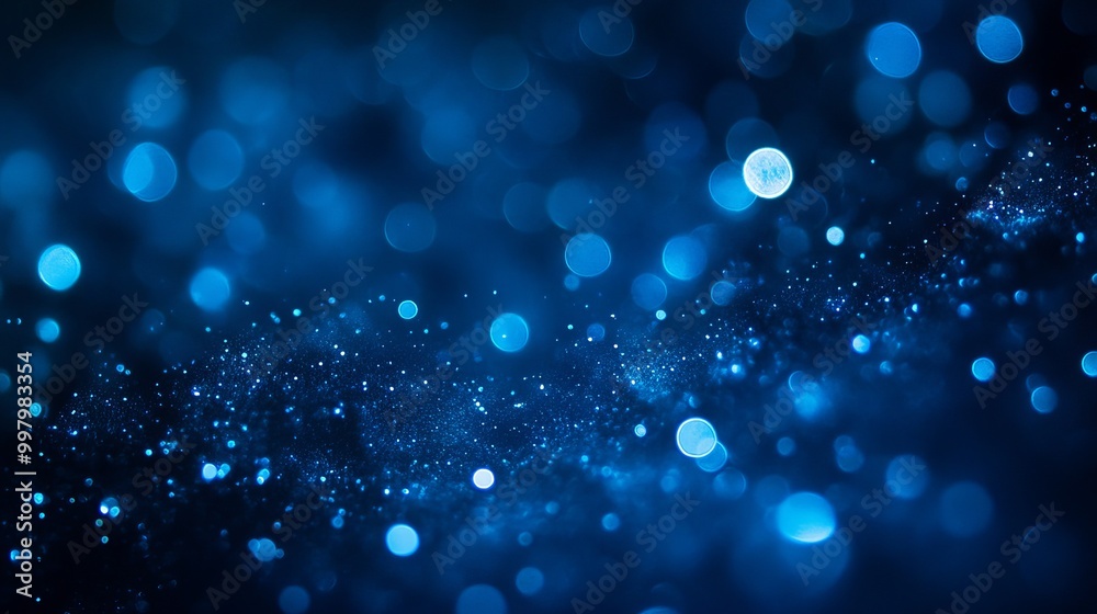 custom made wallpaper toronto digitalAn abstract dark blue bokeh background, featuring a beautiful array of soft, out-of-focus lights that create a dreamy, atmospheric effect. 