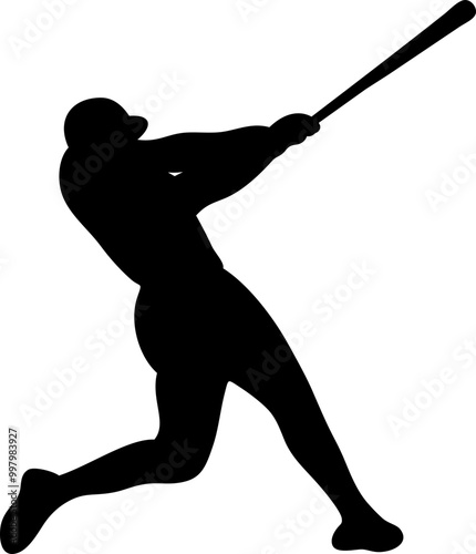 Baseball Player Silhouette