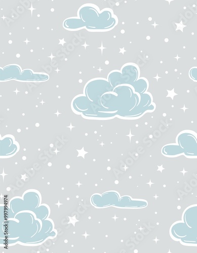 Magic Stars repeat pattern design