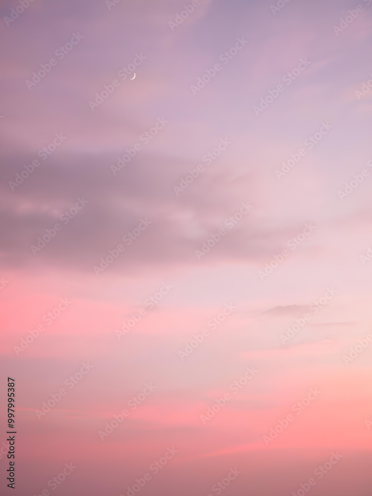 Obraz premium sunset sky with clouds