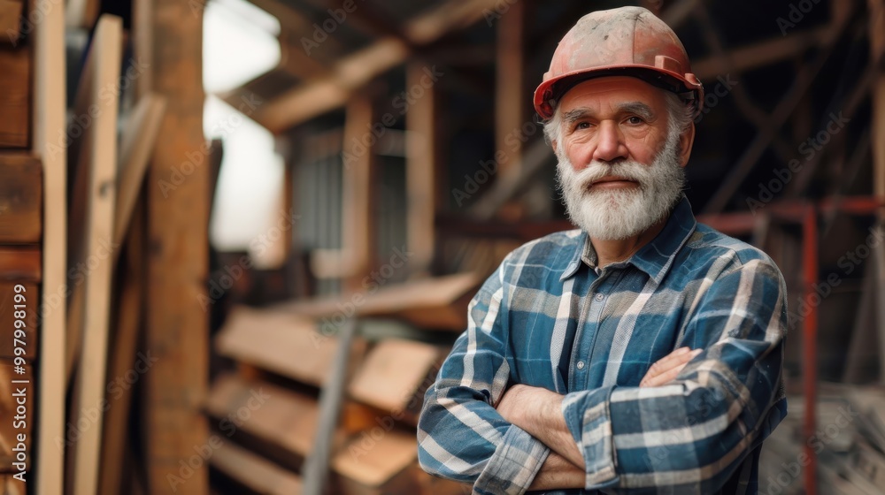 Site Supervisor: A Professional Man in a Construction Helmet, Leading the Team with Expertise and Confidence Site Supervisor: A Professional Man in a Construction Helmet, Leading the Team with Expertise and Confidence