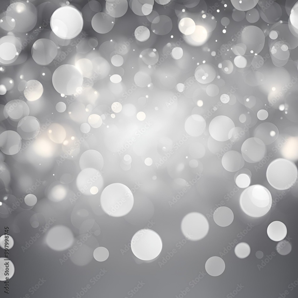 A beautiful display of soft bokeh lights in shades of white and silver, creating a sparkling and elegant background. The blurred circles add a festive and dreamy touch, ideal for celebrations and abst A beautiful display of soft bokeh lights in shades of white and silver, creating a sparkling and elegant background. The blurred circles add a festive and dreamy touch, ideal for celebrations and abst