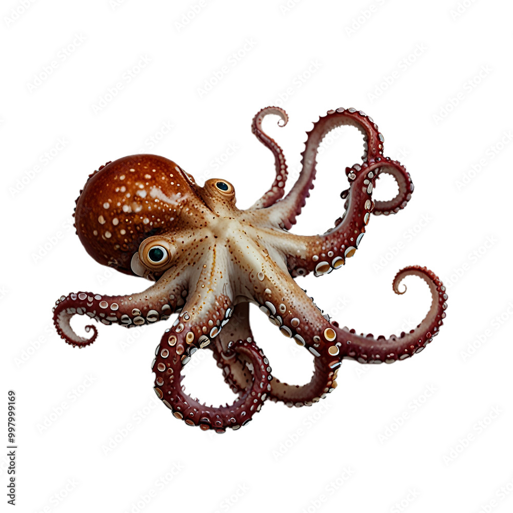 Obraz premium octopus with transparent background PNG and JPEG image