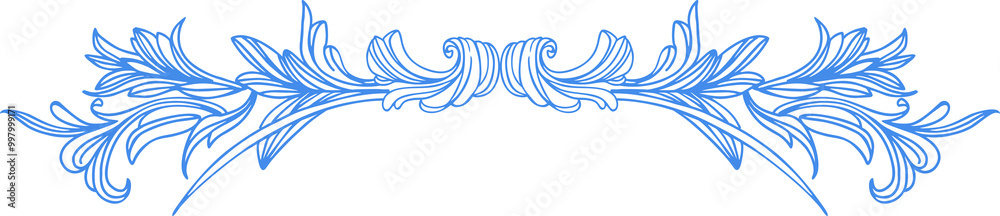 Composition of elegant botanical elements on a Victorian theme. Thin outline graphic elements in blue on white background. Digital illustration for covers, branding, wedding design. Composition of elegant botanical elements on a Victorian theme. Thin outline graphic elements in blue on white background. Digital illustration for covers, branding, wedding design.
